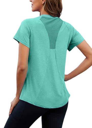 Nekosi Sportshirt Damen Kurzarm Rundhals Back Mesh Sport
