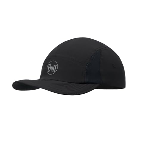 Buff 5 Panel Go Cap Solid Black L