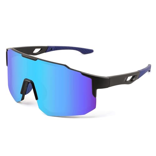 Feisedy Sport Sonnenbrille Herren Damen Fahrradbrille Radbrille Verspiegelt