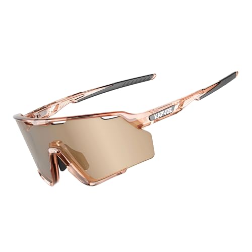 Kapvoe Polarisiert Fahrradbrille Herren Damen Radfahren Sportsonnenbrille Sportbrille