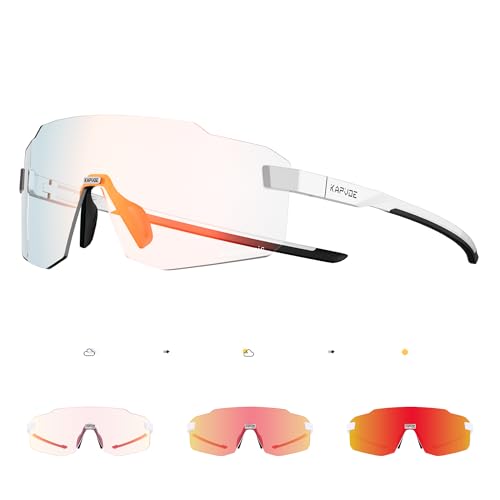 Kapvoe Photochromatische Selbstt Nend Fahrradbrille F R Herren