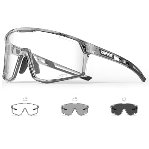 Kapvoe Photochromatische Selbstt Nend Fahrradbrille F R Herren