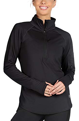 Icyzone Damen Laufjacke Trainingsjacke 1 2 Zip Langarm