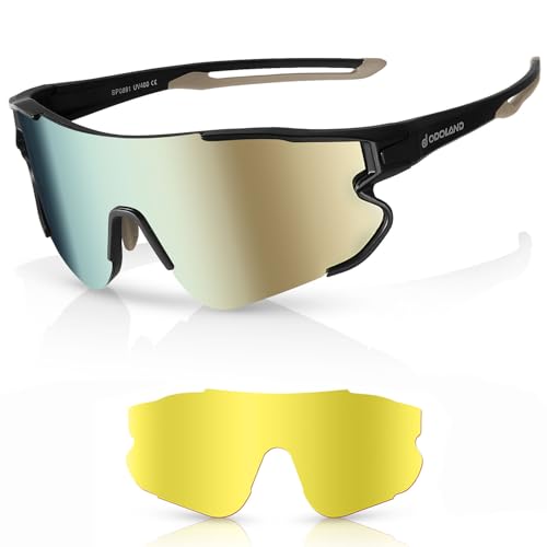Odoland Polarisierte Fahrradbrille Sport Sonnenbrille Uv 400 Mit