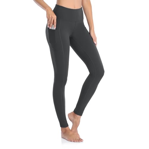 Gimdumasa Sport Leggings Damen Schwarz Gym Leggins High