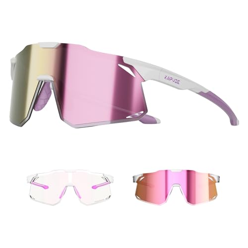 Kapvoe Fahrradbrille Selbstt Nend Herren Damen Photochrome Sport
