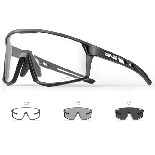 Kapvoe Photochromatische Selbstt Nend Fahrradbrille F R Herren