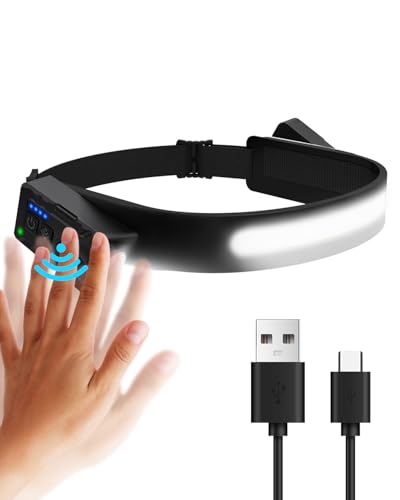 Stirnlampe Led Wiederaufladbar 1200 Lumen 4 Spot Light