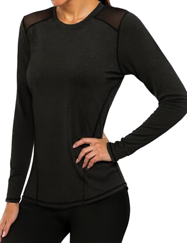 Gyabnw Sportshirt Damen Langarm Sport Tshirt Laufshirt Locker