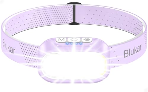 Blukar Stirnlampe Led 2 Farbtemperatur Wiederaufladbar Superhell Kopflampe