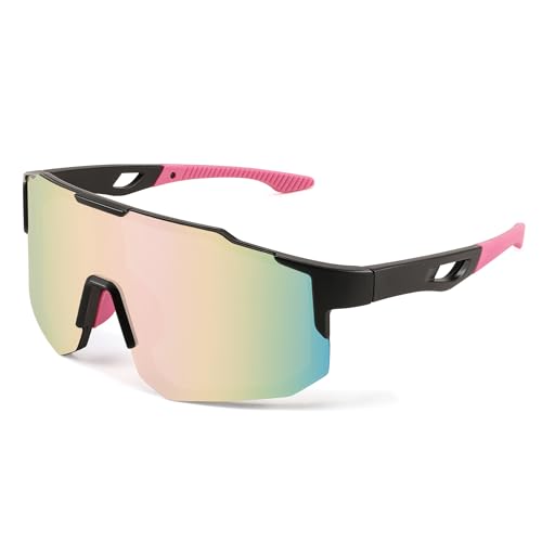 Feisedy Sport Sonnenbrille Herren Damen Fahrradbrille Radbrille Verspiegelt