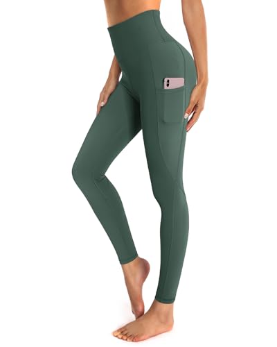 Ouges Damen Sport Leggings High Waist Leggins Yogahose