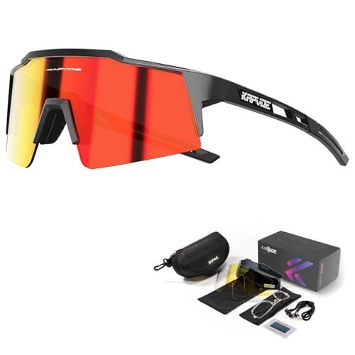 Kapvoe Polarisiert Fahrradbrille Mit 4 Wechselgl Ser Tr90
