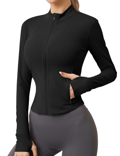 Ieccp Sportjacke Damen Laufjacke Leicht Fitness Sport Oberteile