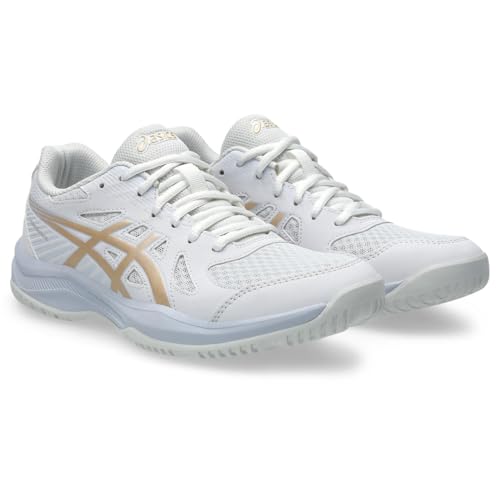 Asics Damen Upcourt 6 Sneaker Wei Er Champagner
