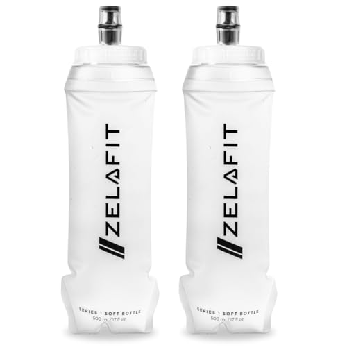 Zelafit 2x Faltbare Trinkflasche 500 Ml Soft Flask