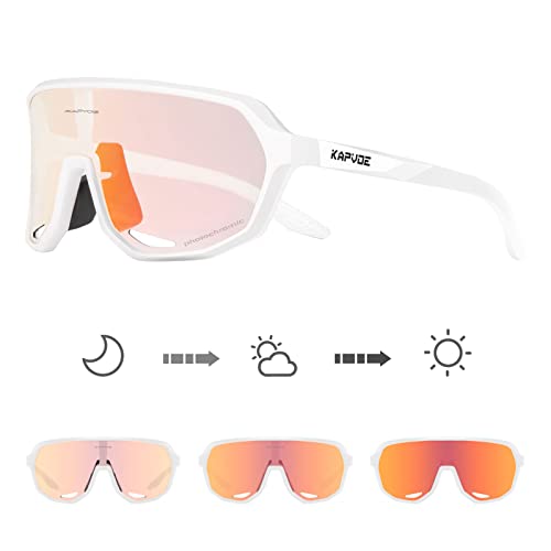Kapvoe Fahrradbrille Selbstt Nend Sonnenbrille Herren Damen Mountainbike