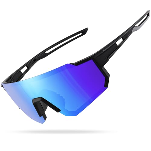 Suoso Sportbrille Sonnenbrille Herren Damen Fahrradbrille Sunglasses Men