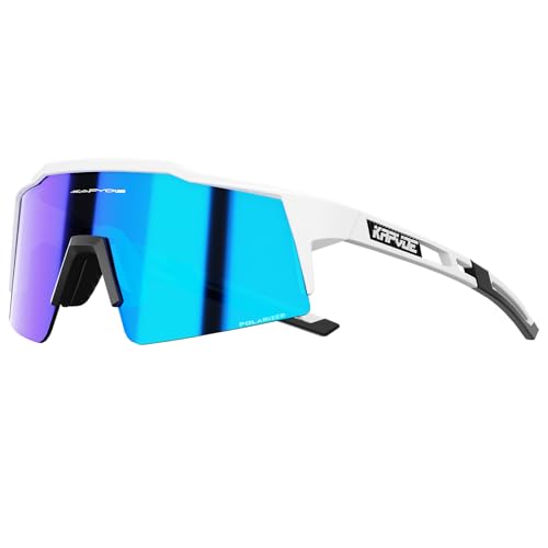 Kapvoe Polarisiert Fahrradbrille Uv400 Schutz Tr90 Rahmen Sportsonnenbrille