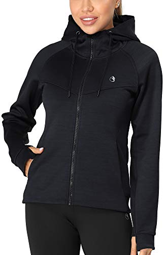Icyzone Damen Sportjacke Laufjacke Voll Zip Trainingsjacke Mit