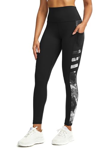 Tuspryt Sport Leggings Damen Mit Taschen Blickdicht Sporthose