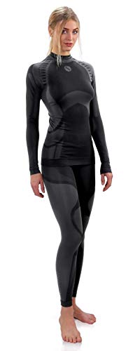 Sesto Senso Damen Funktionsunterw Sche Set Langarm Shirt