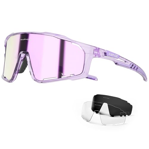 Kapvoe Polarisiert Fahrradbrille Herren Damen Rennrad Brille Sport