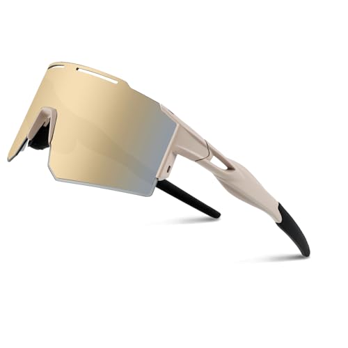 Ouliqi Fahrradbrille Sonnenbrille Sportbrillen Herren Damen Uv400 Sportbrille