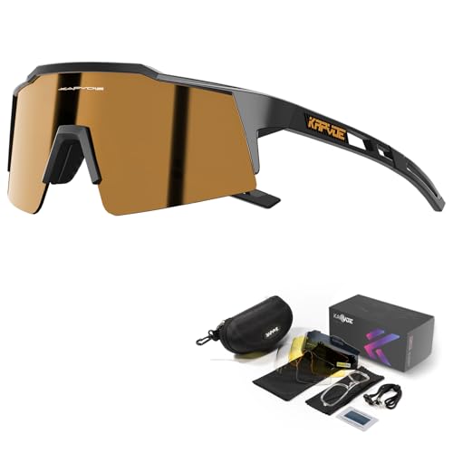 Kapvoe Polarisiert Fahrradbrille Mit 4 Wechselgl Ser Tr90