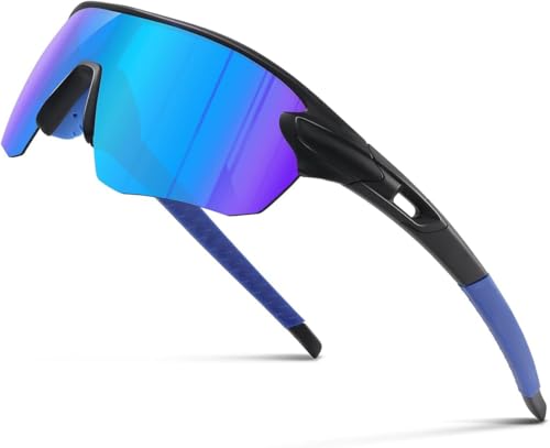 Suoso Sportbrille Fahrradbrille Herren Damen Polarisierte Sonnenbrille Sunglasses