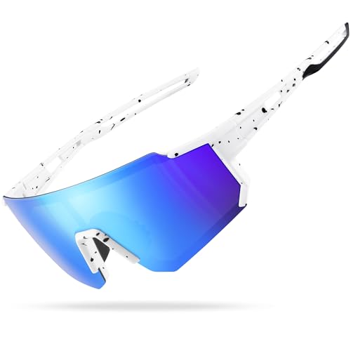 Suoso Sportbrille Sonnenbrille Herren Damen Fahrradbrille Sunglasses Men