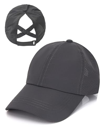 Jukota Pferdeschwanz Baseballkappe Damen Sommer Einstellbare Schnell Trocknende