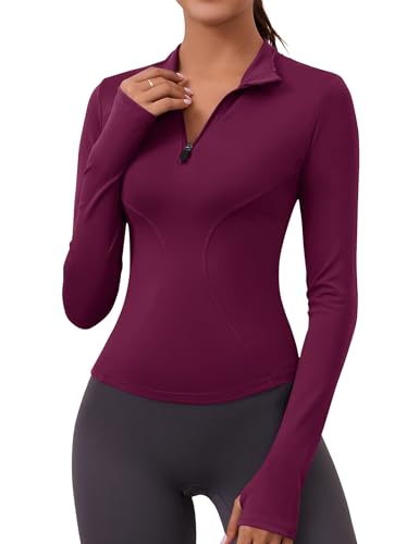 Rapbin T Shirt Damen Sport Fitness Top Langarm