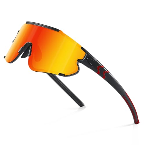 Suoso Fahrradbrille Herren Damen Sportbrille Schnelle Brille Rave