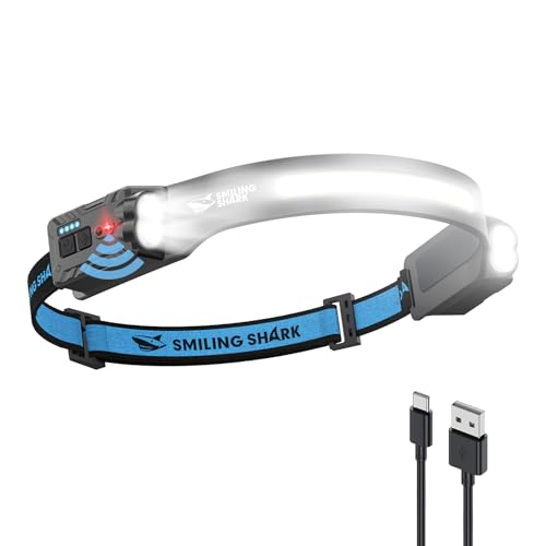 Smiling Shark Kopflampe 2400mah Ultra Helle Wiederaufladbare Headlamp