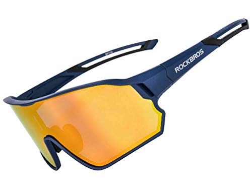 Rockbros Fahrradbrille Polarisierte Sonnenbrille Sportbrille Radbrille Herren Damen