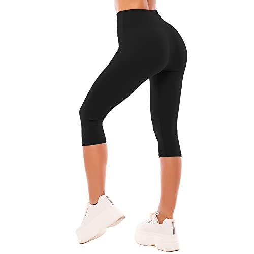 Sinophant Leggings Damen 3 4 High Waist Elastische