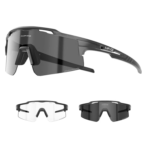 Kapvoe Selbstt Nend Fahrradbrille Photochromatische Uv400 Schutz Klar