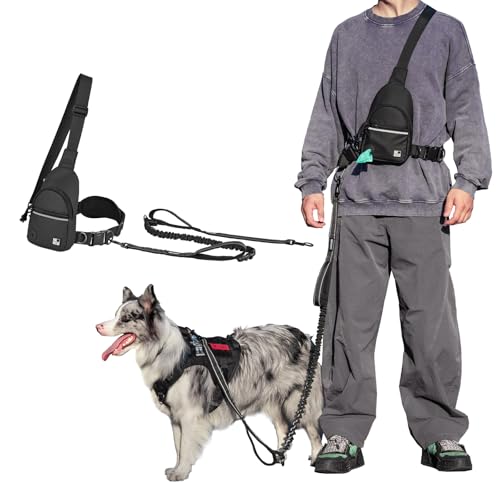 Onetigris Joggingleine Hunde Bauchgurt Hundeleine Mit Gepolsterter Bund