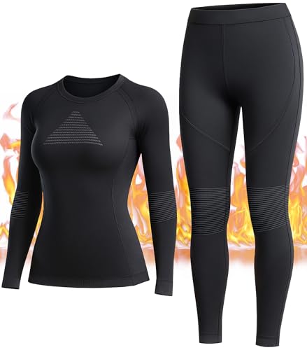 Eiission Thermounterw Sche Damen Skiunterw Sche Set Winter