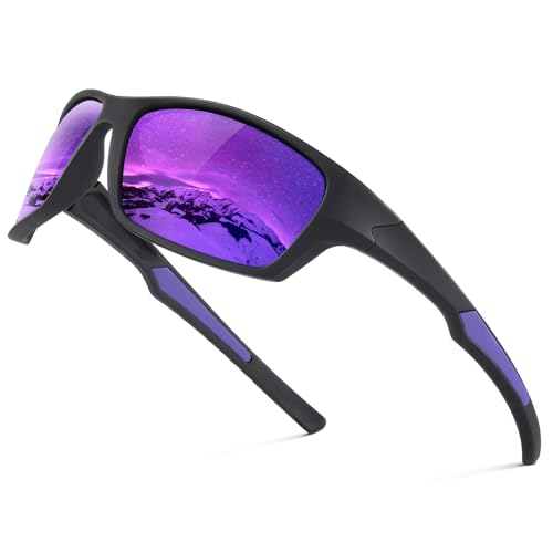 Suoso Sportbrille Herren Damen Sport Sonnenbrille Polarisierte Uv400