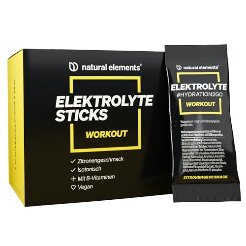 Elektrolyte Sticks Workout Pulverdrink Geschmack Zitrone 20 Praktische