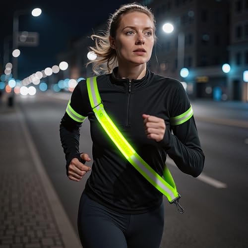 Mumuq Lauflicht Joggen Mit Reflektoren G Rtel Led