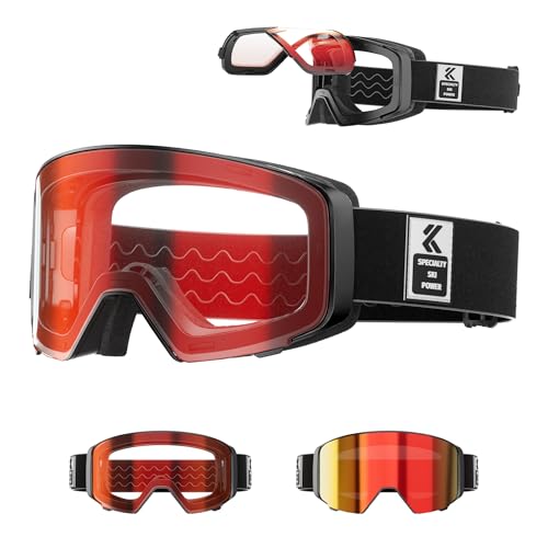 Kapvoe Selbstt Nend Skibrille Snowboard Skibrillen Photochrome Magnetisches