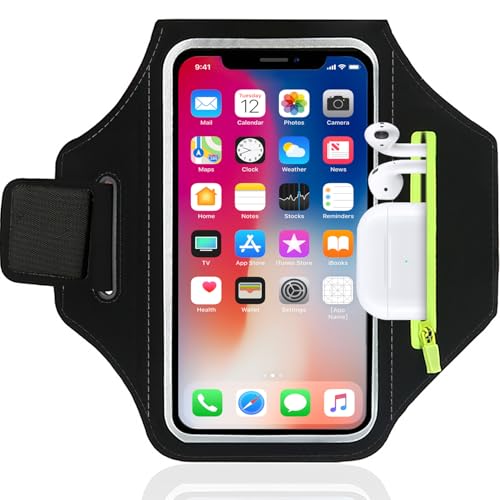 Rusoz Sportarmband Handy Universal Handytasche Joggen Armtasche Kompatibel
