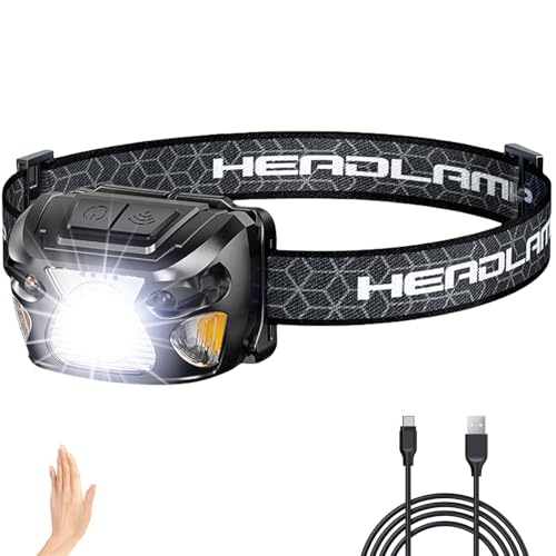 Jiasescs Stirnlampe Led Wiederaufladbar 2000 Lumen 6 Modi