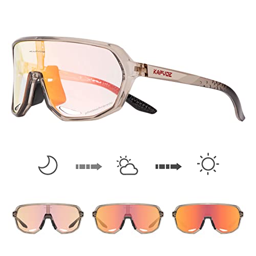 Kapvoe Fahrradbrille Selbstt Nend Sonnenbrille Herren Damen Mountainbike