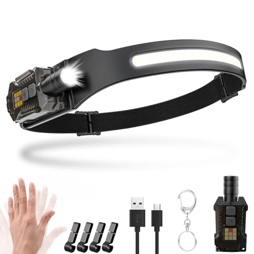 Stirnlampe Led Wiederaufladbar 2000 Lumens 230 Weitwinkel Zoombare