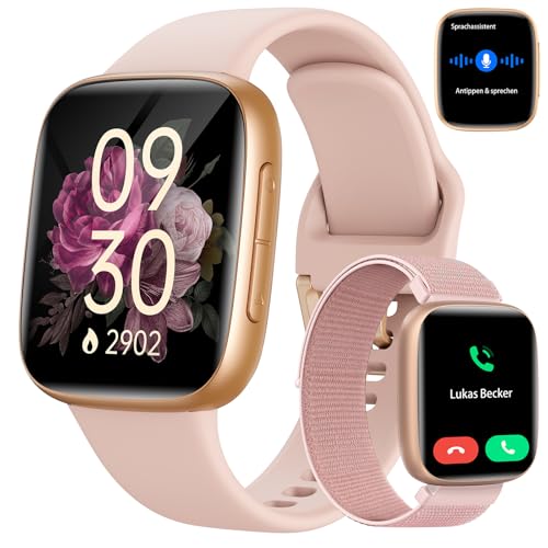 Smartwatch Damen Mit Bluetooth Anrufe Ki 1 85
