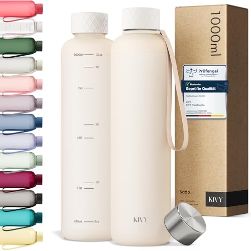 Kivy Tritan Trinkflasche 1l Kohlens Ure Geeignet Auslaufsicher